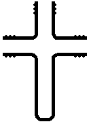 Artikel 2005 GL18 Reagenzglas mit 2 seitlichen Ansätzen GL18